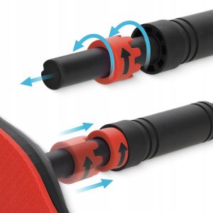 Універсальний розсувний турнік 4FIZJO для дверного прорізу ULTRA 66-100 см Black/Red (P-5905973400336) у Києві