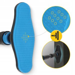 Універсальний розсувний турнік 4FIZJO для дверного прорізу ULTRA 66-100 см Black/Blue (P-5905973400329) у Києві
