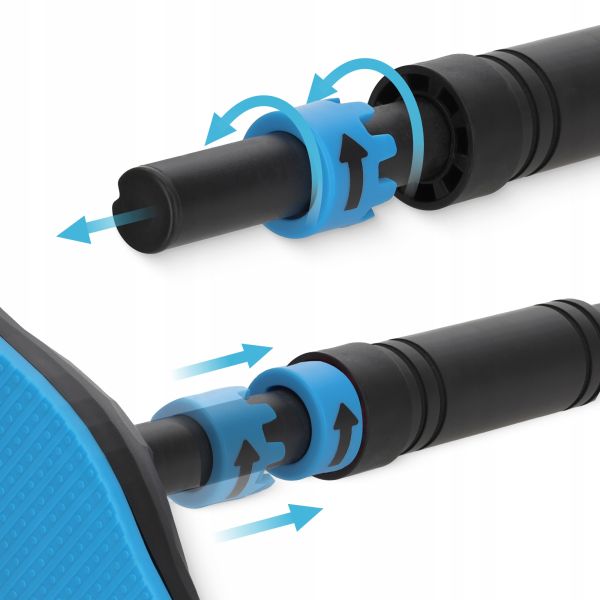 Професійний розсувний турнік 4FIZJO для дверного прорізу ULTRA 66-100 см Black/Blue (P-5905973400329)