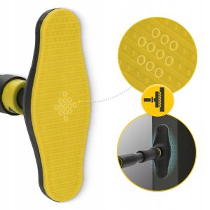 Універсальний розсувний турнік 4FIZJO для дверного прорізу ULTRA 66-100 см Black/Yellow (P-5905973400343) у Києві