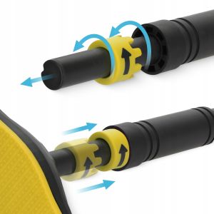 Універсальний розсувний турнік 4FIZJO для дверного прорізу ULTRA 66-100 см Black/Yellow (P-5905973400343) у Києві
