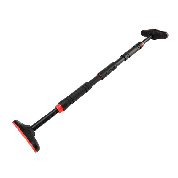 Домашній розсувний турнік в двері CORNIX Pro 90-130 см XR-0284 Black/Red