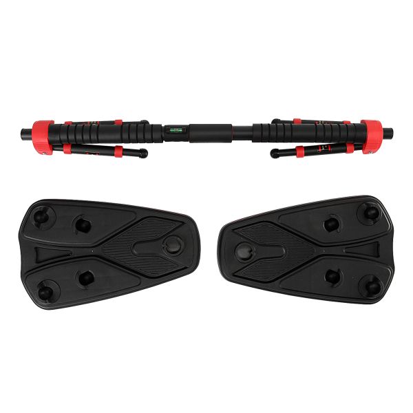 Домашній розсувний турнік в двері CORNIX Elite+ 110-140 см XR-0295 Black/Red