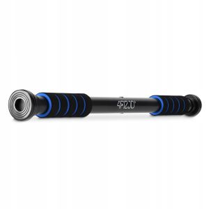 Універсальний розсувний турнік 4FIZJO для дверного прорізу Basic 61.5-100 см Black/Blue (P-5905973402705) у Києві