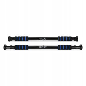 Універсальний розсувний турнік 4FIZJO для дверного прорізу Basic 61.5-100 см Black/Blue (P-5905973402705) у Києві