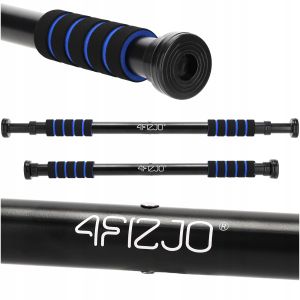 Професійний розсувний турнік 4FIZJO для дверного прорізу Basic 61.5-100 см Black/Blue (P-5905973402705)