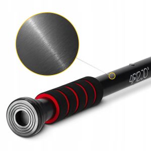 Універсальний розсувний турнік 4FIZJO для дверного прорізу Basic 61.5-100 см Black/Red (P-5905973402712) у Києві