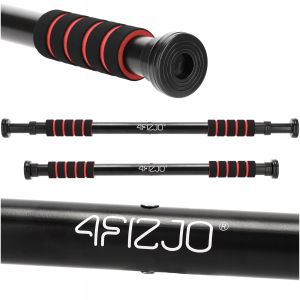 Професійний розсувний турнік 4FIZJO для дверного прорізу Basic 61.5-100 см Black/Red (P-5905973402712)
