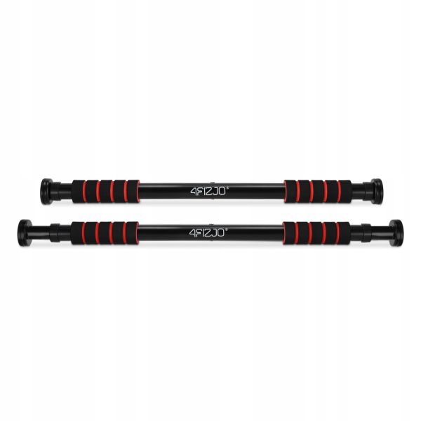 Професійний розсувний турнік 4FIZJO для дверного прорізу Basic 61.5-100 см Black/Red (P-5905973402712)