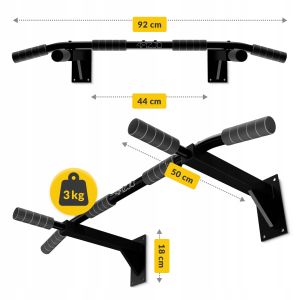 Турнік настінний 4FIZJO багатофункціональний Black (P-5905973402699) у Києві