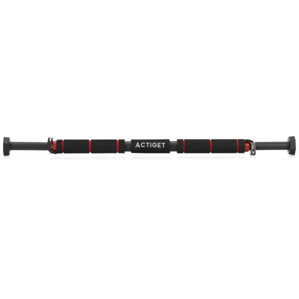 Турнік у дверний проріз ACTIGET розсувний для дому 62-100 см ACT0167 Black/Red