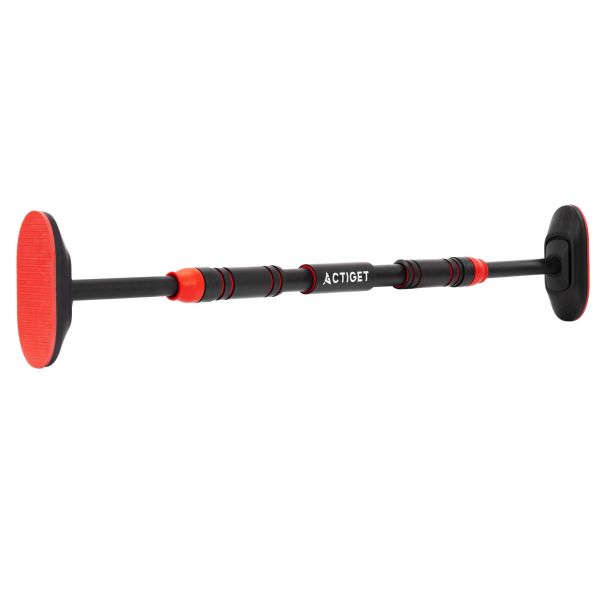 Турнік у дверний проріз ACTIGET розсувний для дому 72-105 см ACT0168 Black/Red